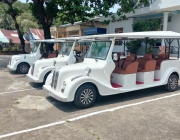 Xe điện tham quan đảo Hải Tặc